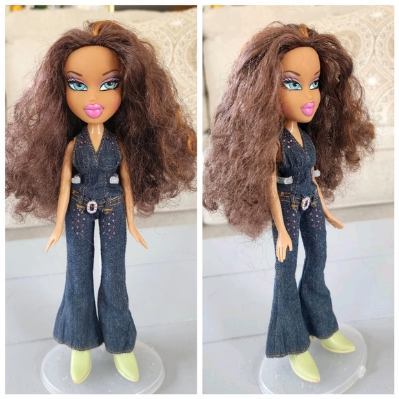 MGA Bratz Dynamite Nevra Doll 2001 in Girls Nite Out Sasha Jumpsuit Beautiful - Picture 5 of 6